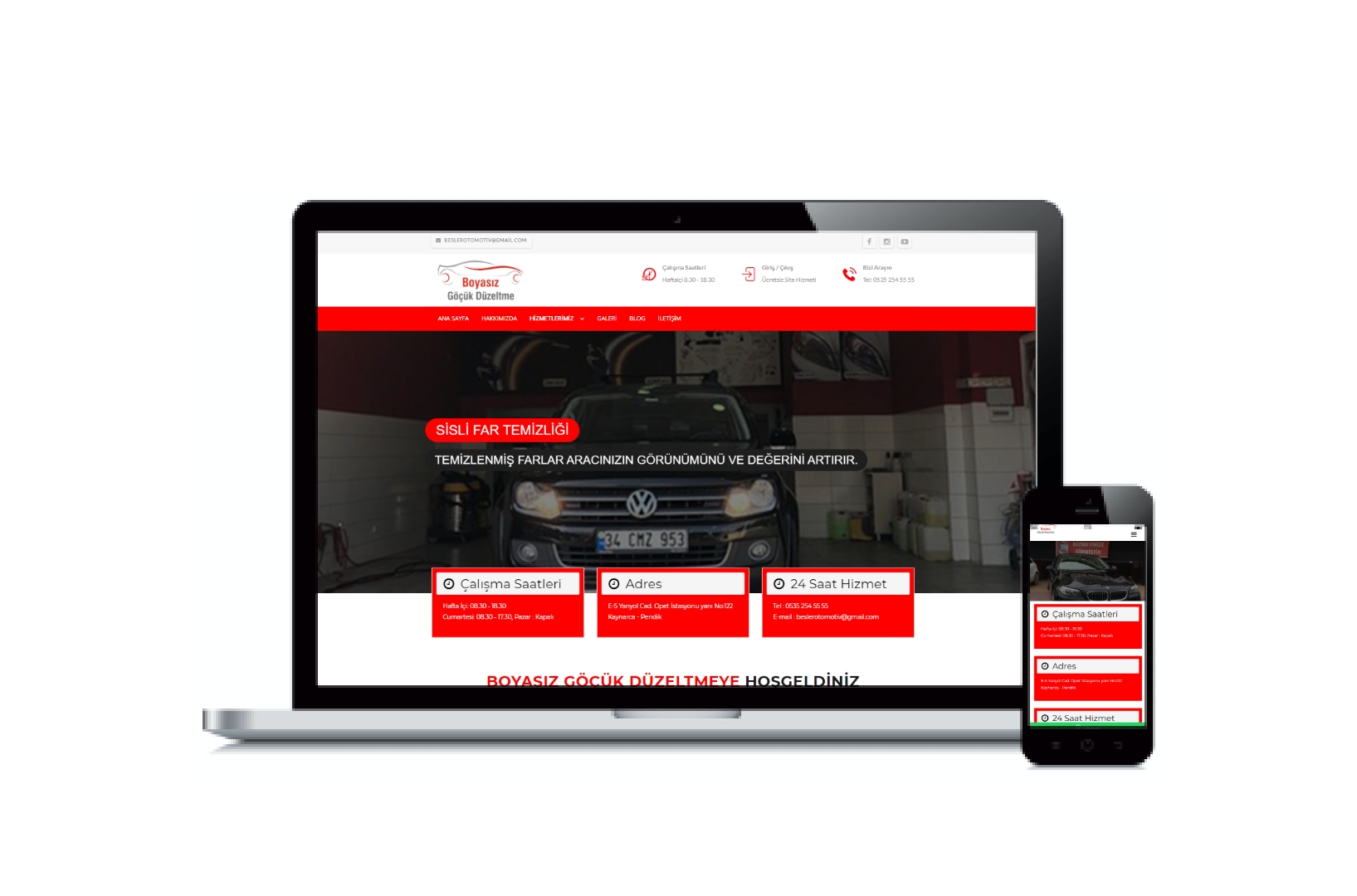 Boyasız Göçük Düzeltme